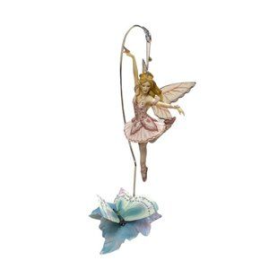 Dragonsite Mauve Ballerina Fairy W/ Butterfly base